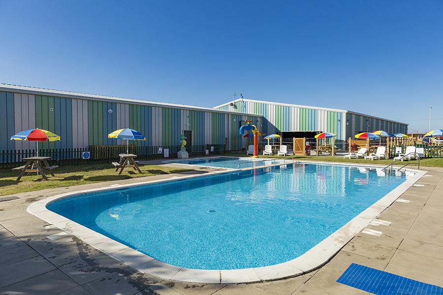 outdoor swimming pool on the holiday park