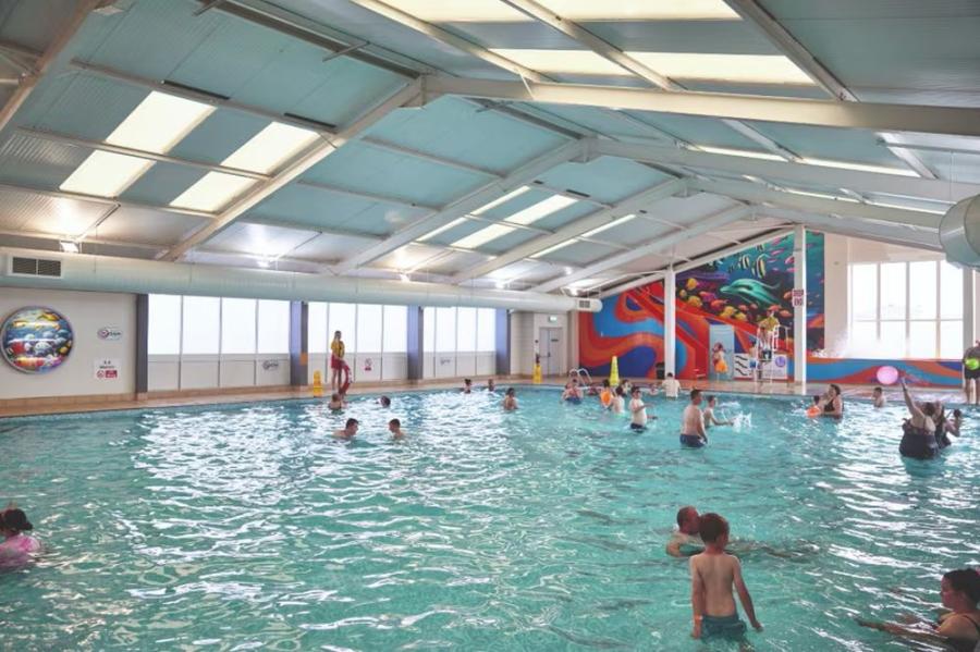 Blue Dolphin Caravan Park indoor swimming pool