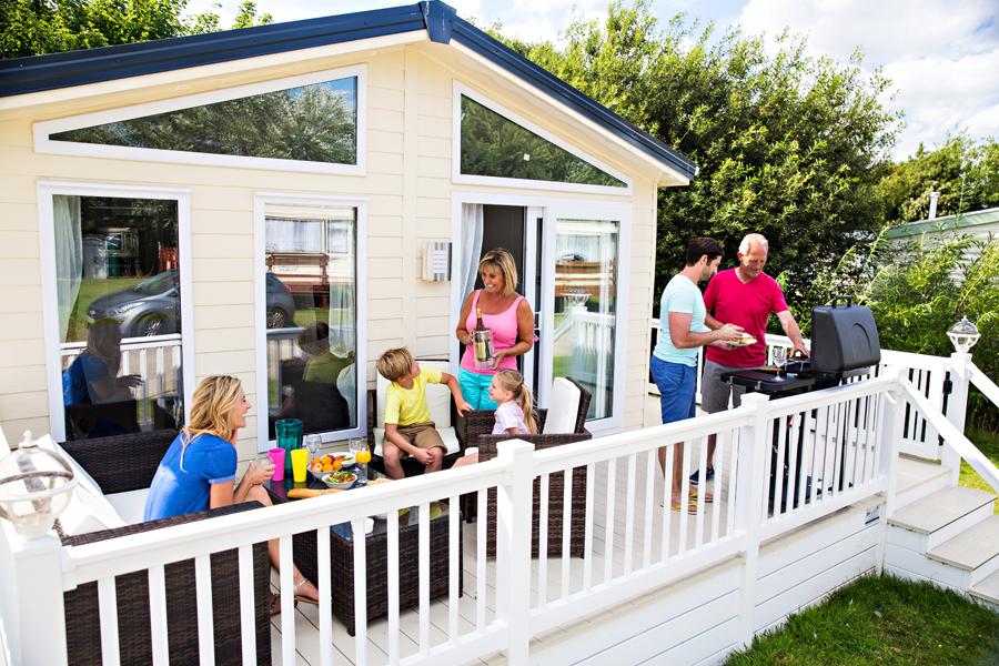 luxury lodges and caravans in suffolk at Broadland Sands Holiday Park