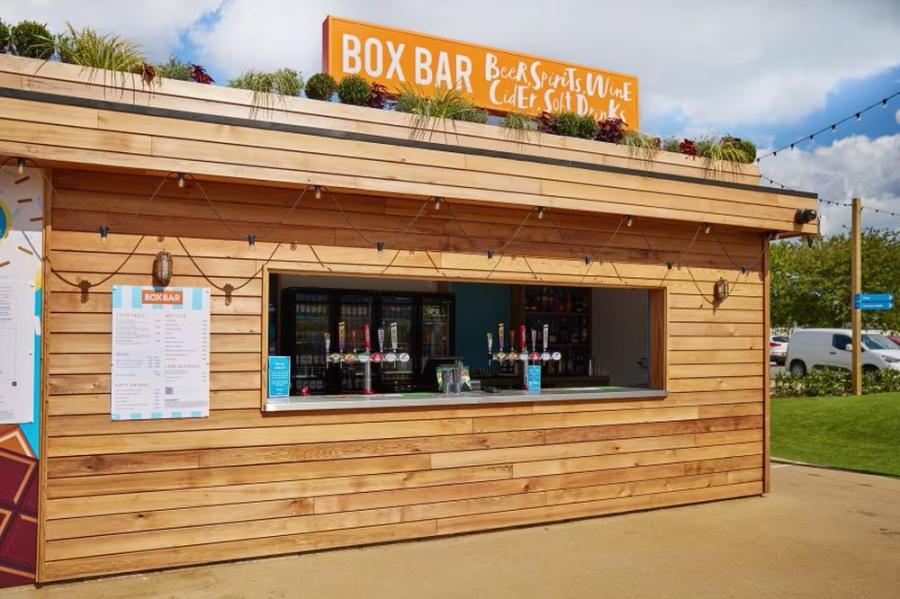 box bar at Burnham-on-Sea Holiday Village