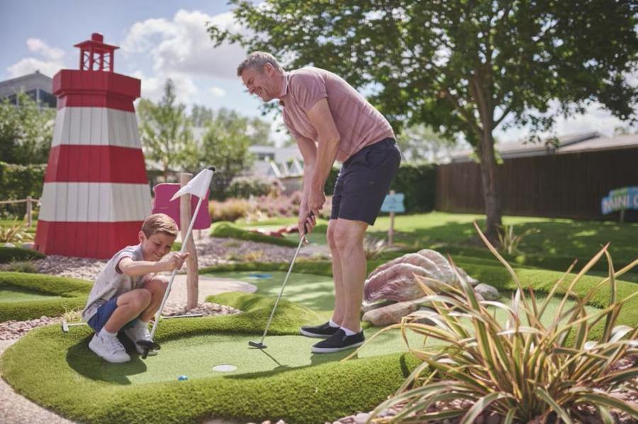 crazy golf on holidays at Burnham-on-Sea Holiday Village