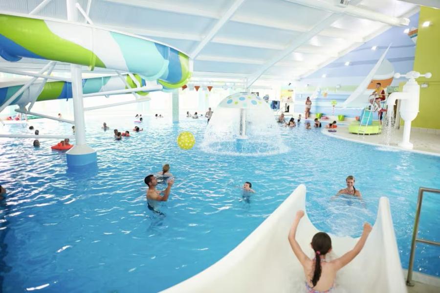 flume at the pool at Burnham-on-Sea Holiday Village