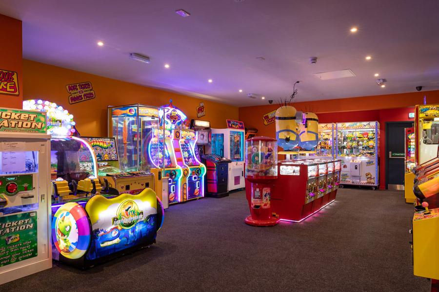 amusement arcade at Carlton Meres Holiday Park