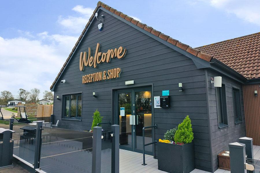 enterance to the club house at Carlton Meres Holiday Park