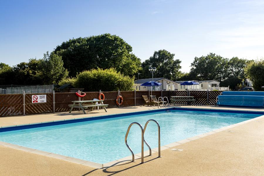 outdoor swimming pool at Carlton Meres Holiday Park