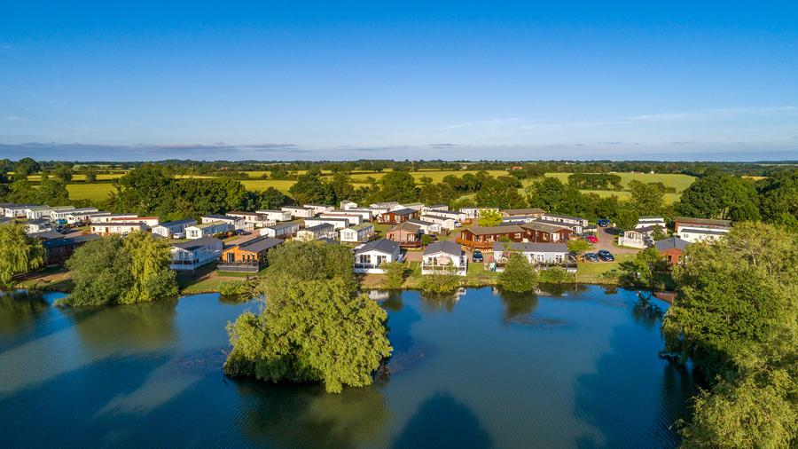 stunning fishing lakes at Carlton Meres Holiday Park