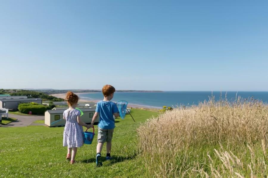 caravans in Yorkshire by the beach