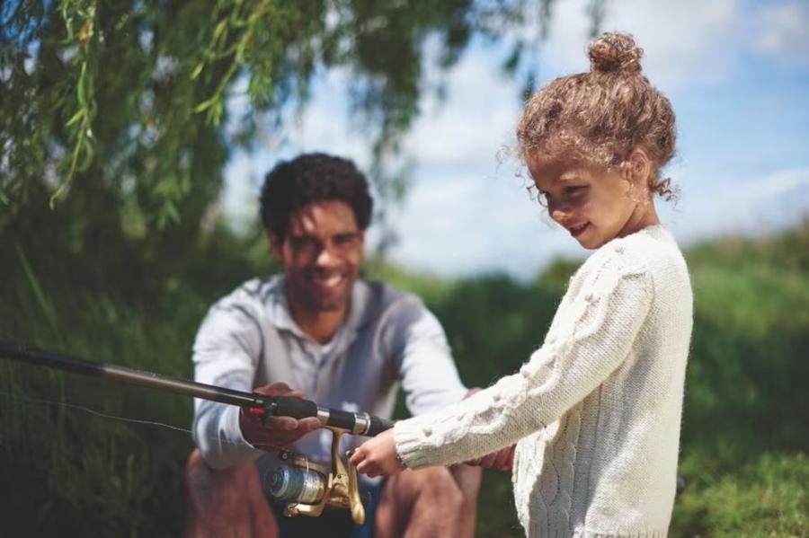 enjoy fishing with the kids