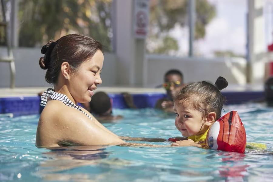 indoor swimming pool at Orchards Holiday Village