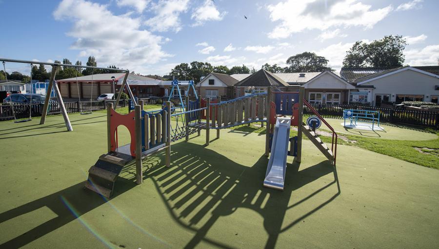 adventure playground for toddlers at Valley Farm Holiday Park