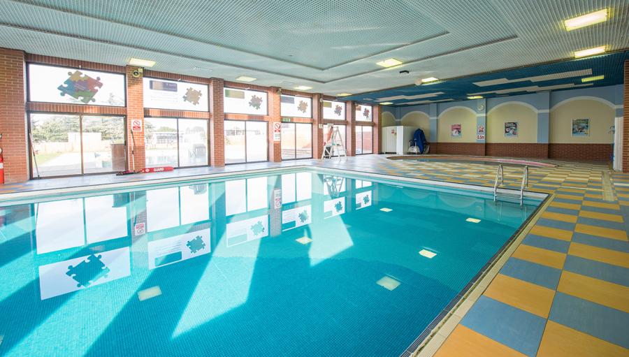 indoor swimming pool at Valley Farm Holiday Park