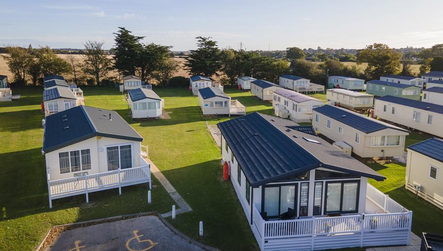 caravans on site at Valley Farm Holiday Park