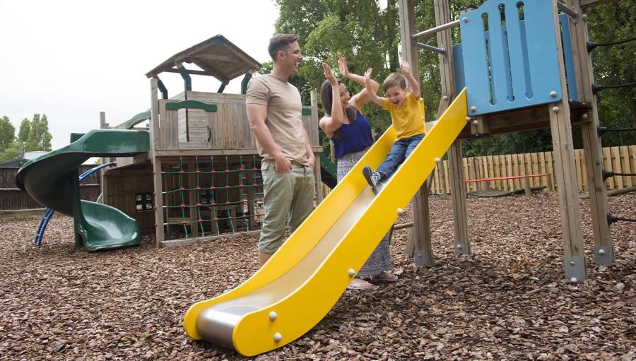 outdoor adventure playground at Weeley Bridge Holiday Park