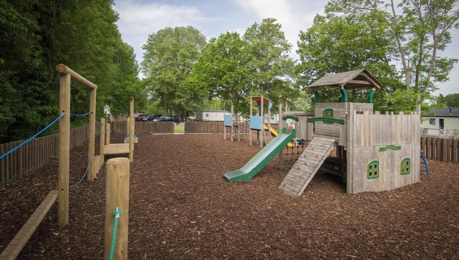 kids playgroud at Weeley Bridge Holiday Park