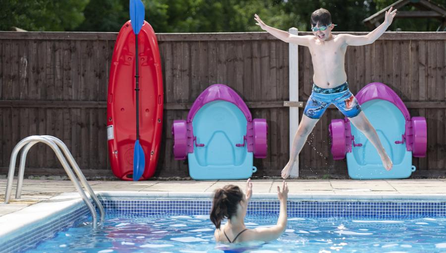 outdoor swimming pool at Weeley Bridge Holiday Park