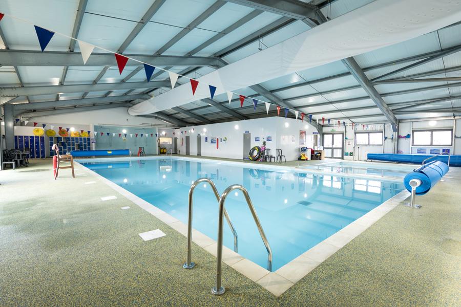 indoor pool on the holiday park