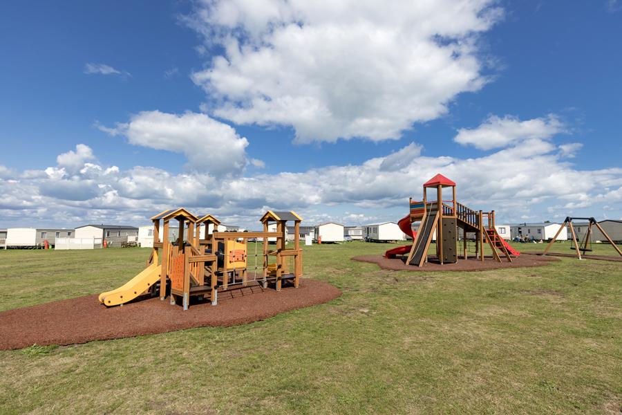 outdoor adventure playground at Harts Holiday Park