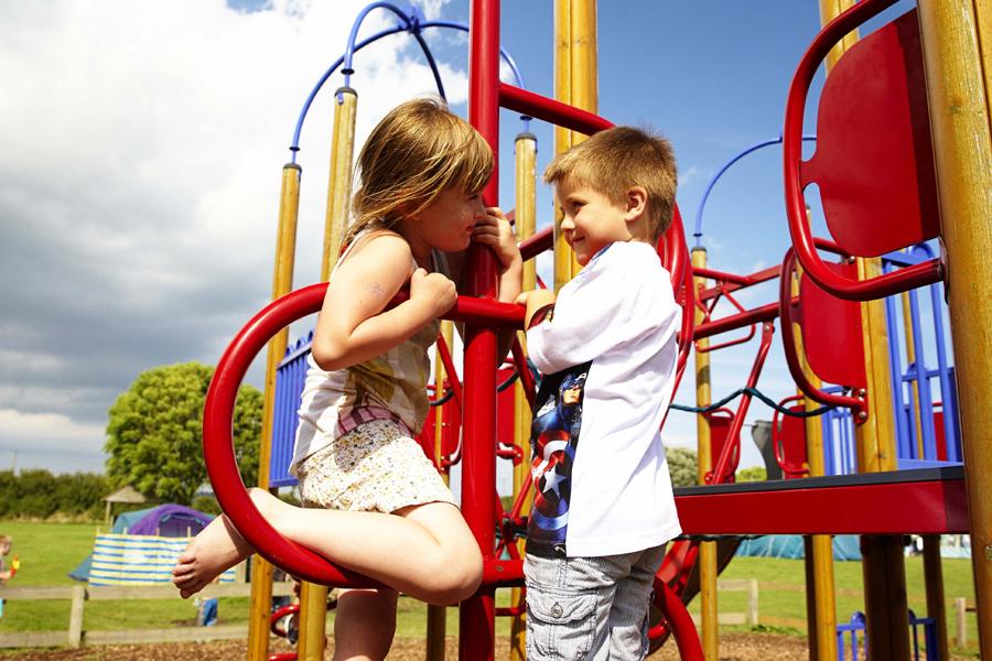 kids adventure playground at New Beach Holiday Park