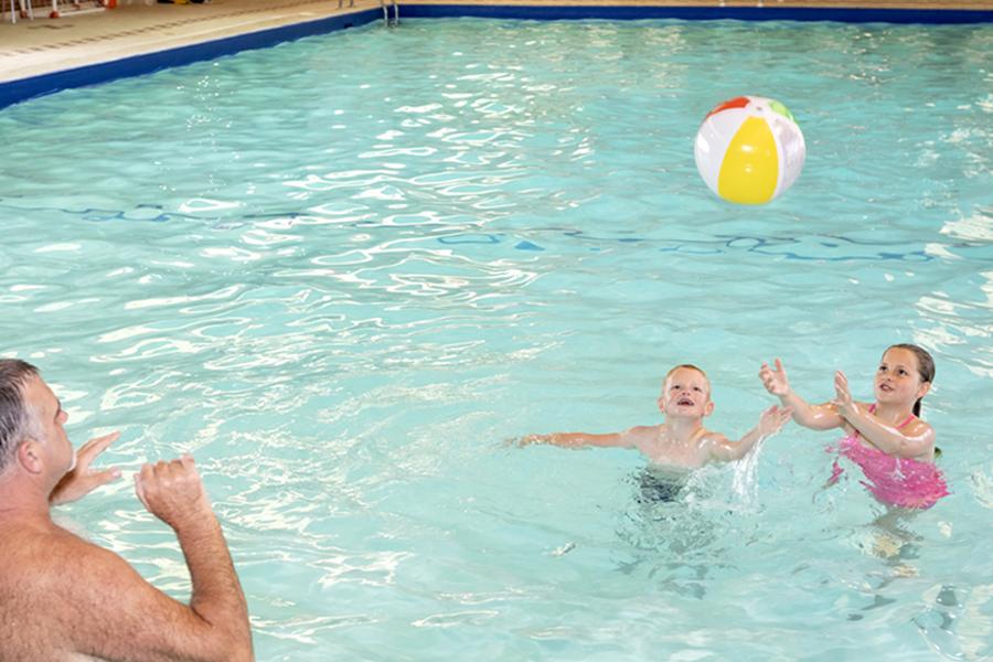 indoor swimming pool at New Beach Holiday Park