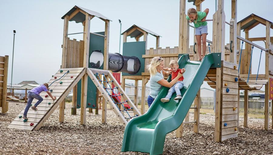 adventure playground for the kids at Romney Sands Holiday Park