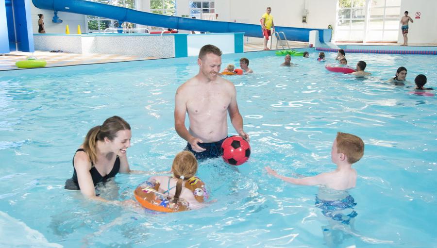 indoor pool at Brynowen Holiday Park in Wales