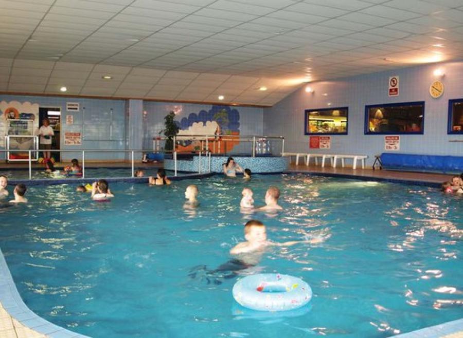 the indoor swimming pool at Golden Sands Holiday Park in Rhyl