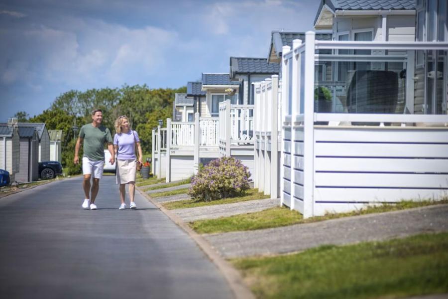 luxury lodges on the Gower at Llanrhidian Holiday Park