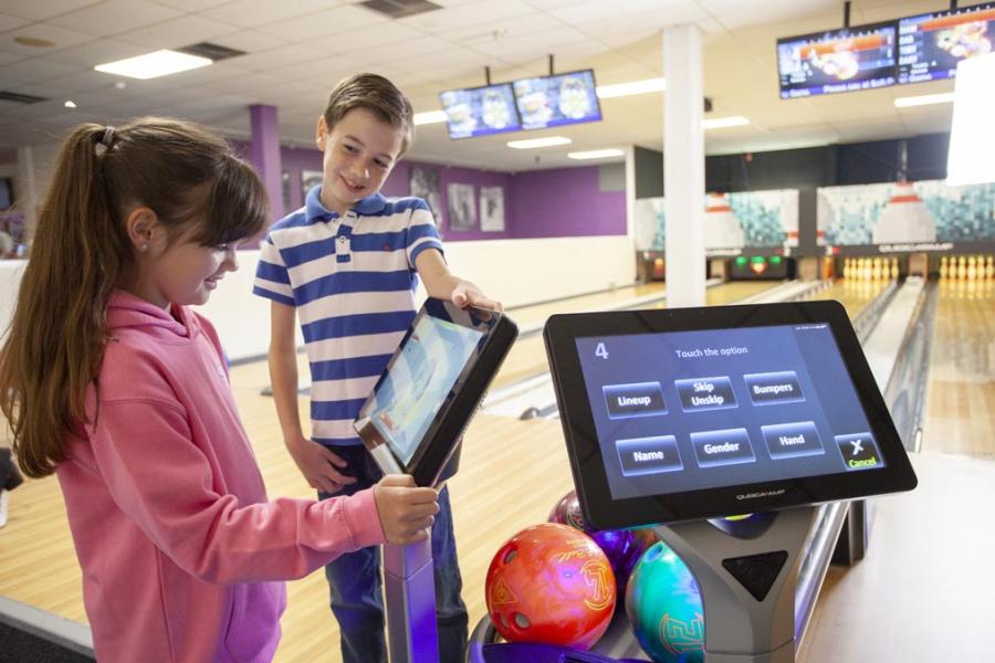 full size ten pin bowling alley at Treco Bay Holiday Park