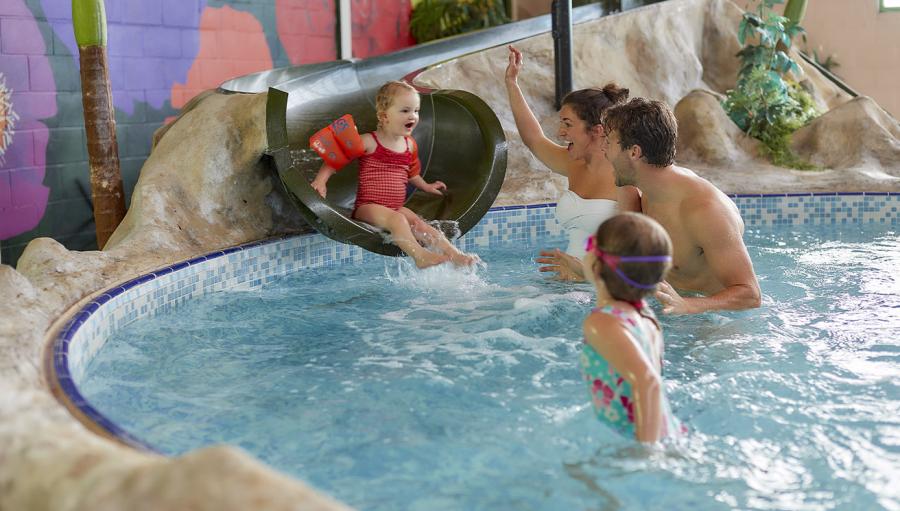 fun in the pools on holiday at Vauxhall Holiday Park