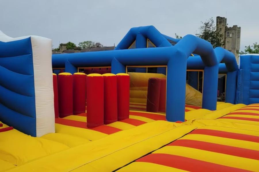 bouncy castle venue at Haggerston Castle Holiday Park