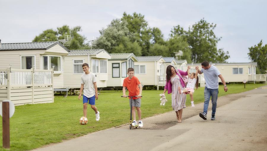 static caravans at Heacham Beach Holiday Park in Hunstanton