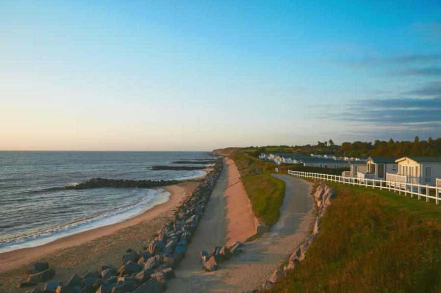 Hopton Holiday Village by the beach caravans and lodges