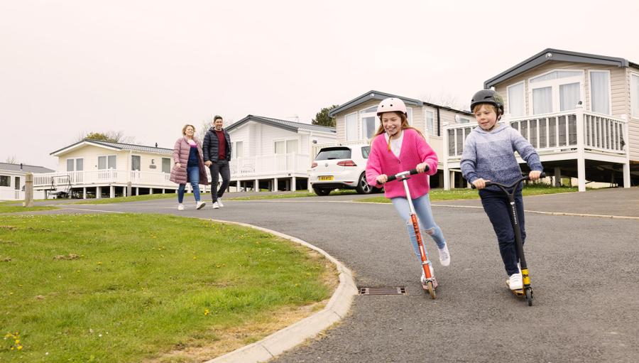 static caravans in Northumerland at Sandy Bay Holiday Park