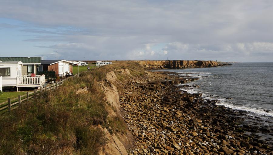 caravans with sea views in Northumberland at Sandy Bay Holiday Park