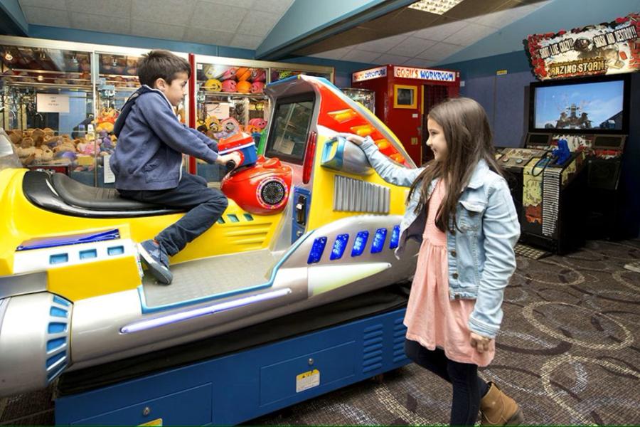 the amusement arcade at Sandy Glade Holiday Park