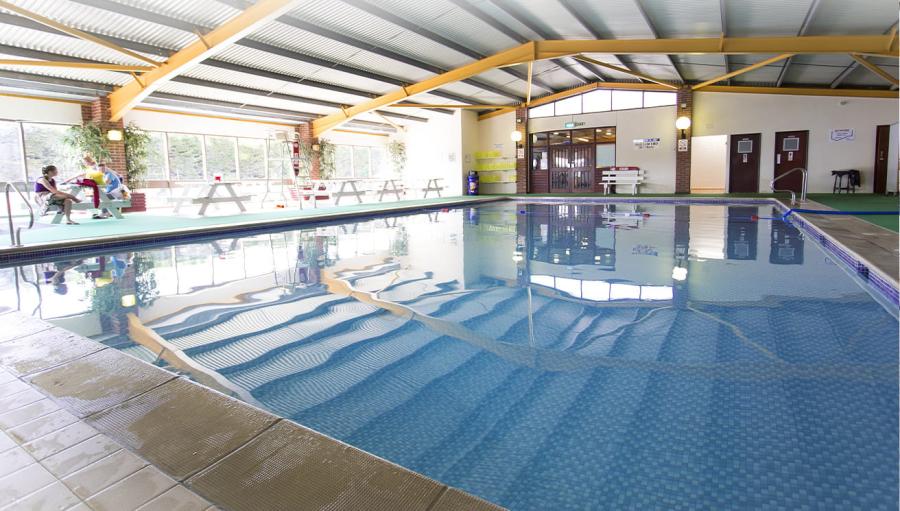 full view of the pool at Summerfields Holiday Park