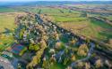 ariel overview of the loadges at Bodmin Holiday Park