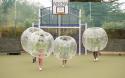 bumper zorbs at Sandford Holiday Park