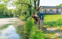 fishing lakes from the lodges at Hengar Manor Holiday Park 