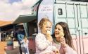 scoops ice cream at Naze Marine Holiday Park