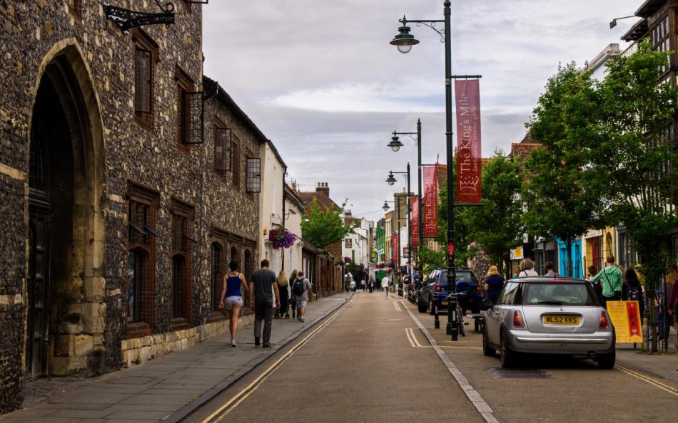 A street view of Canterbury