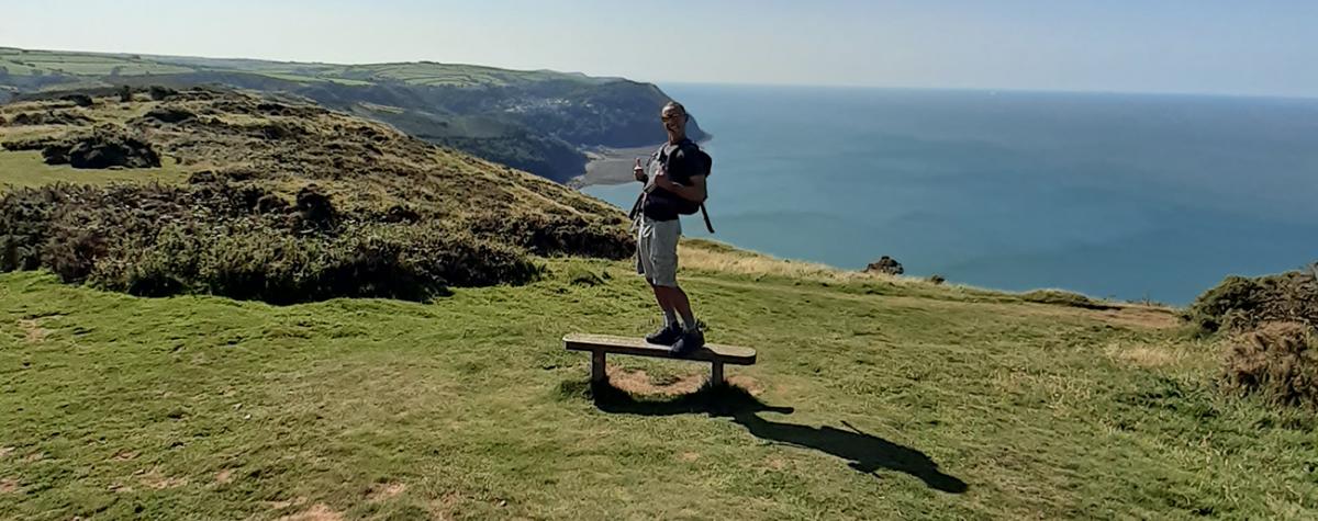 overlooking lynmouth in devon