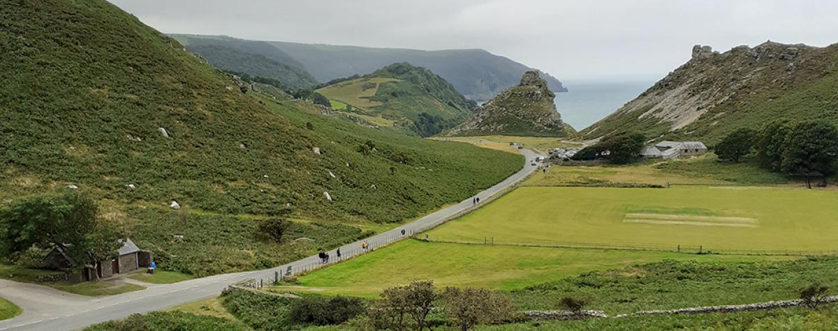 Valley of the rocks in north devon